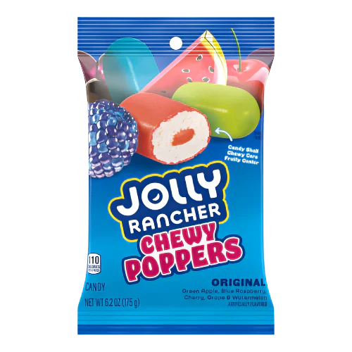 Jolly Rancher Chewy Poppers 175g - Case of 12