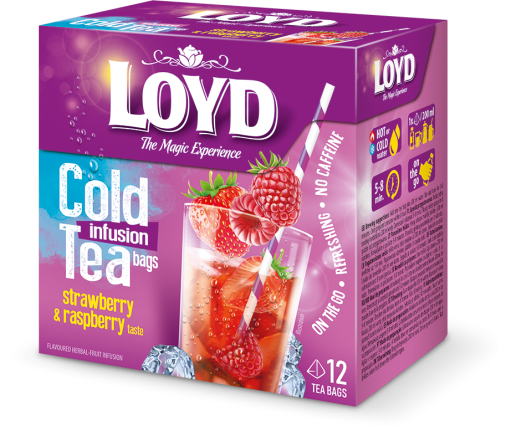 Loyd Cold Infusion Tea Strawberry & Raspberry 12ct