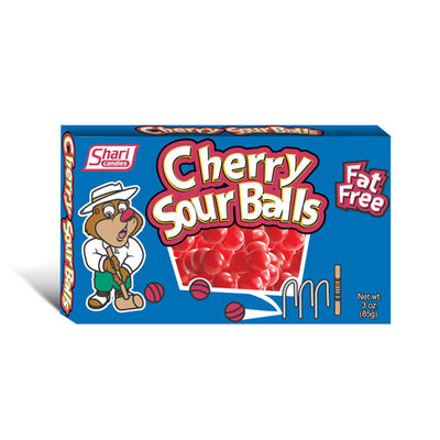 Shari Cherry Sour Balls Box 85g - (Case of 12)