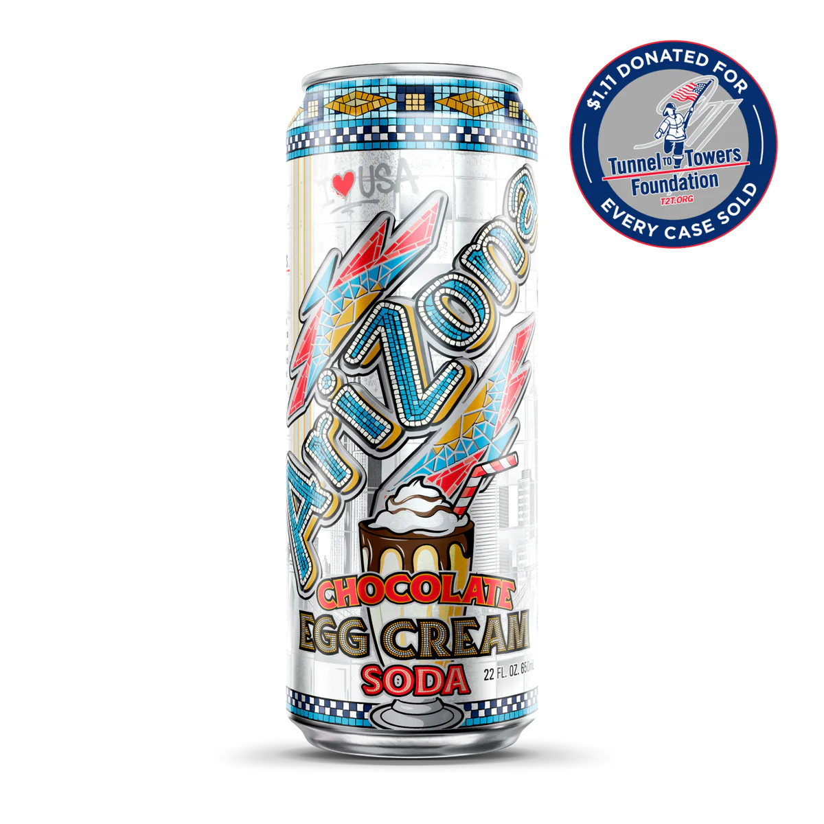 Arizona Chocolate Egg Cream 22oz - Case of 24