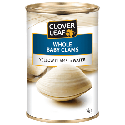 Clover Leaf Whole Baby Clams 142g - Case of 12