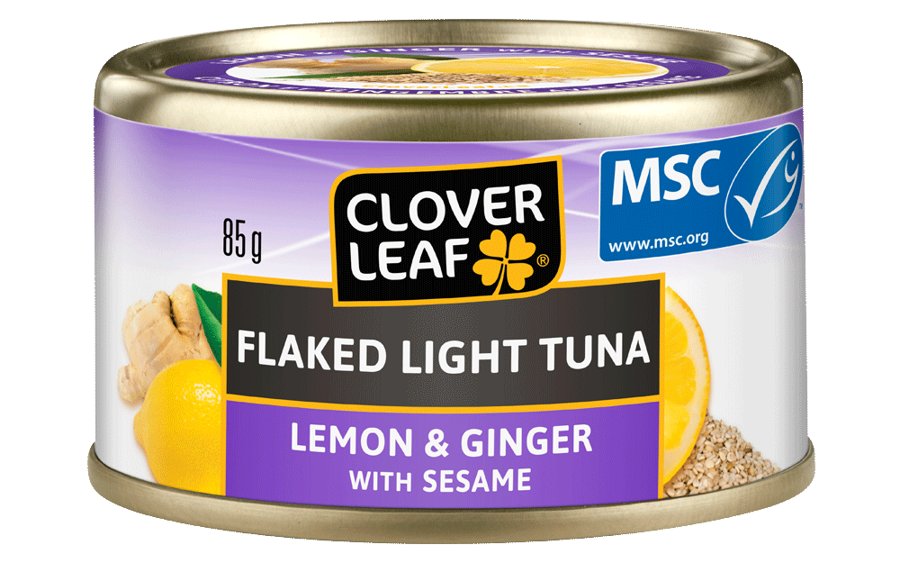 Clover Leaf Flaked Light Tuna Lemon & Ginger 85g - Case of 24