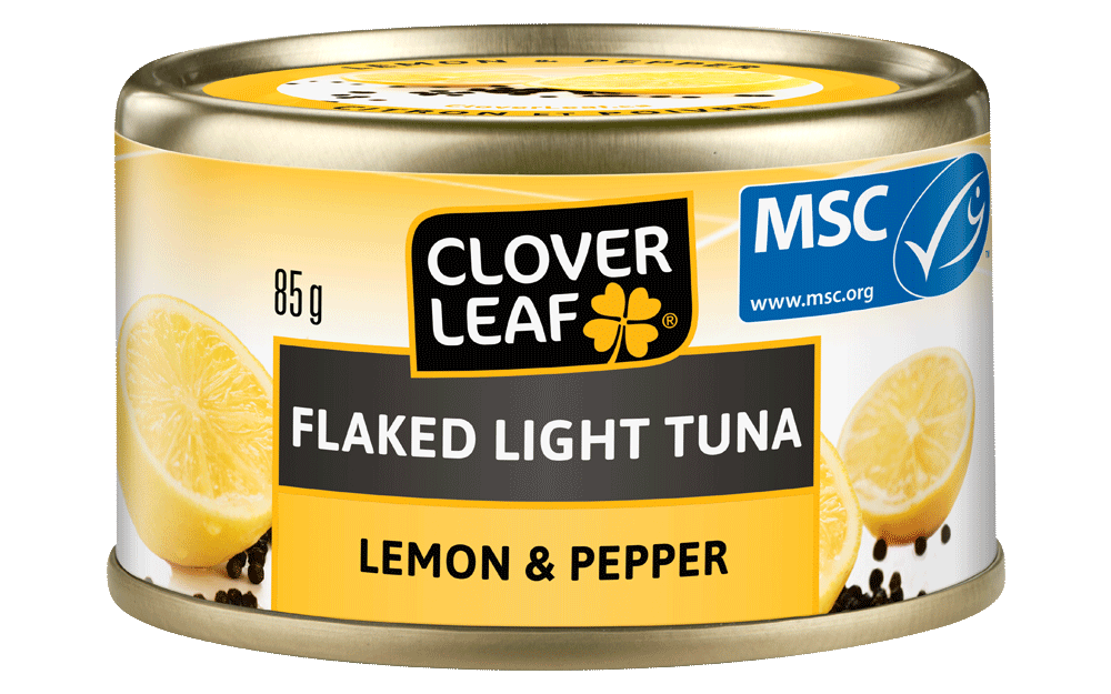 Clover Leaf Flaked Light Tuna Lemon & Pepper 85g - Case of 24