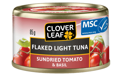 Clover Leaf Flaked Light Tuna Sundried Tomato & Basil 85g - Case of 24