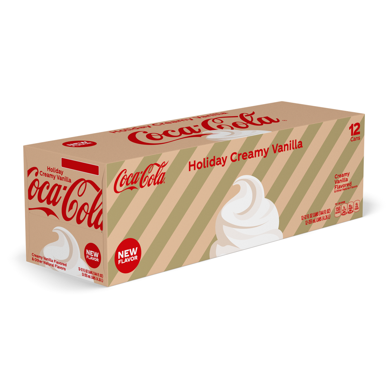 Coca Cola Holiday Creamy Vanilla 355ml - Case of 12