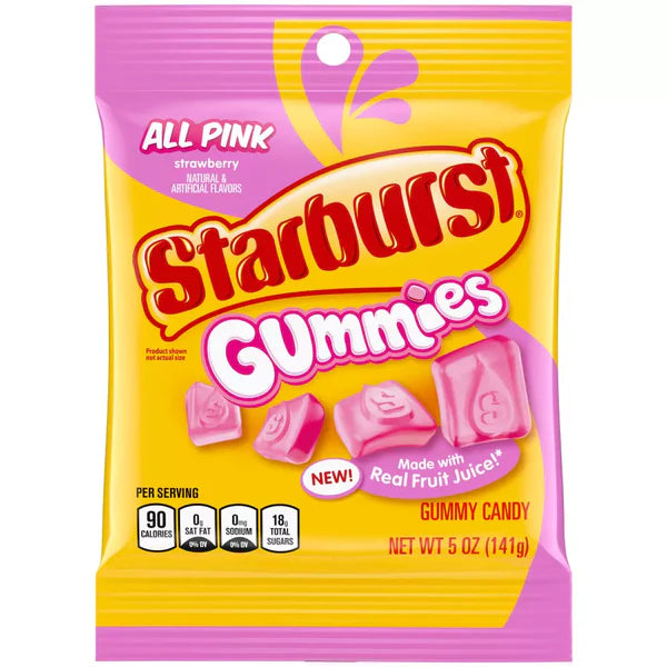 Starburst Gummies All Pink (Case of 12)