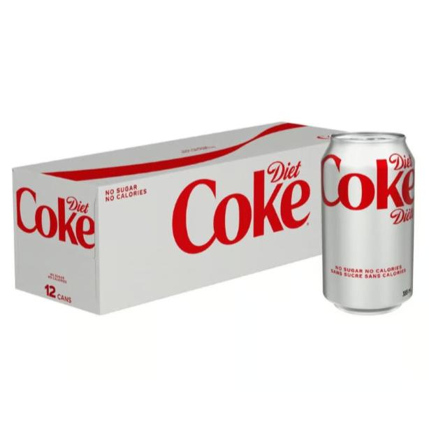 Coca Cola Diet 355ml - Case of 12