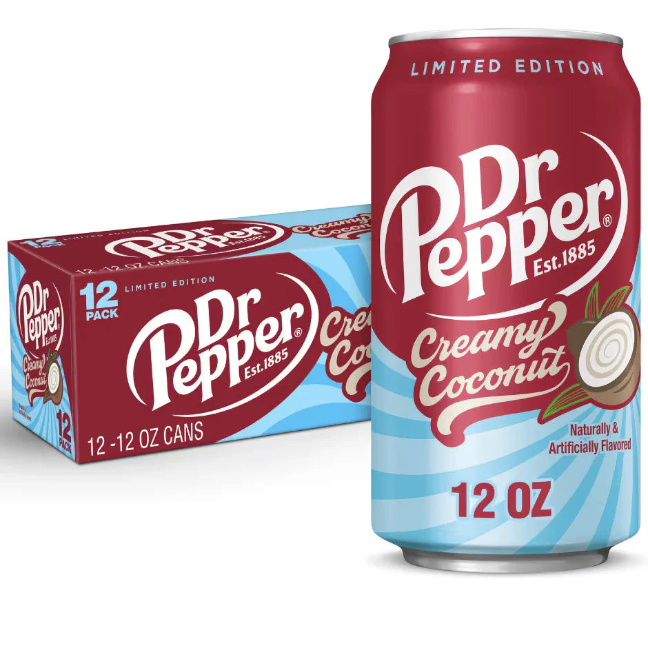 Dr Pepper Creamy Coconut Can 355ml - Case of 12