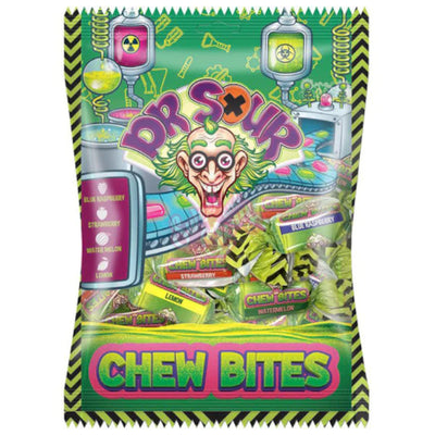 Dr Sour Chew Bites Peg Bag 180G - Case of 12