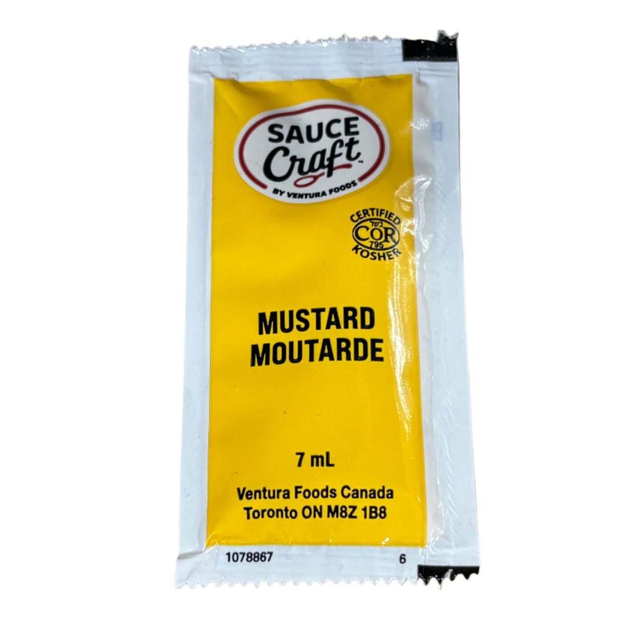 Sauce Craft Mustard Individual Packets 504ct