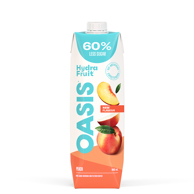 Oasis Hydrafruit Peach 960ml (12 pack)