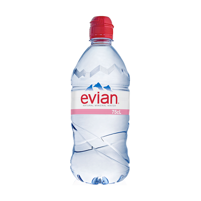 Evian Natural Mineral Water 750ml (6 pack)