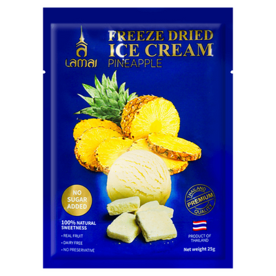 Lamai Freeze Dried Ice Cream Pineapple 25g - Case of 12