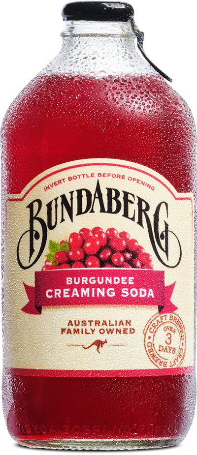 Bundaberg Burgundee Creaming Soda 375ml - 12 Pack