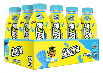 Ghost Hydration Sour Patch Kids Blue Raspberry 500ml - (Case of 12)