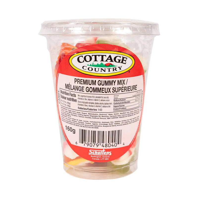 Cottage Country Premium Gummy Mix Cup 160g (Case of 12)