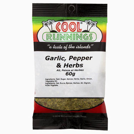 Cool Runnings Garlic, Pepper, & Herbs 60g - Case of 12