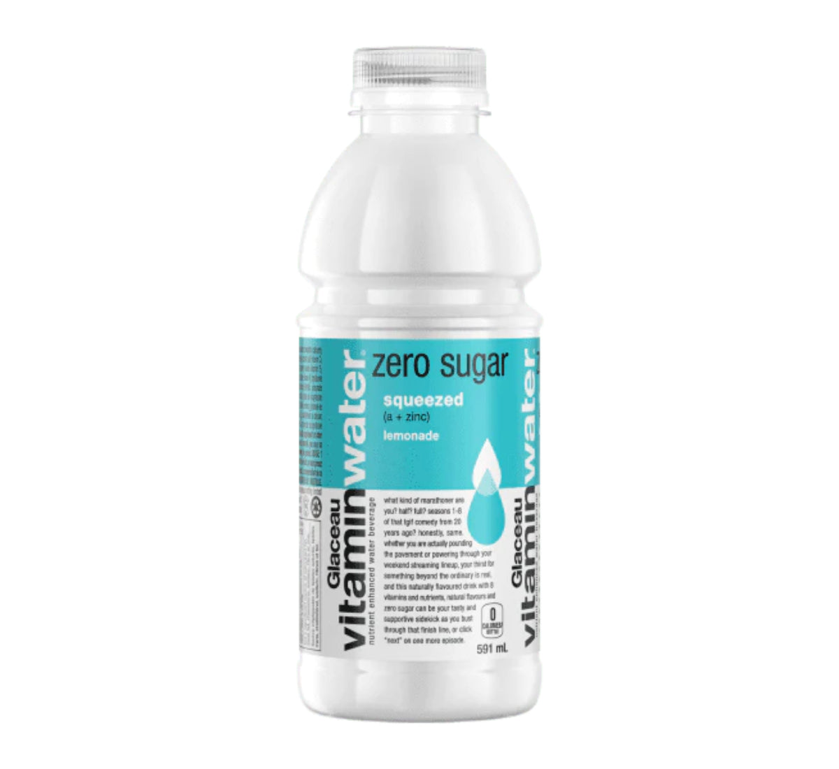 Glaceau Vitamin Water Zero Sugar Squeezed Lemonade 591ml (12 pack