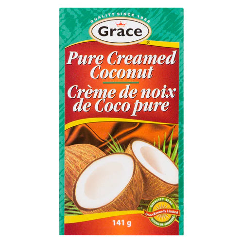 Grace 100% Creamed Coconut 141g - Case of 18