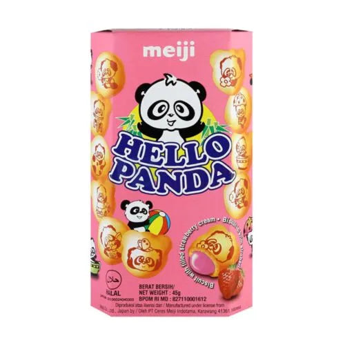 Hello Panda Strawberry Cream 42g - 10ct