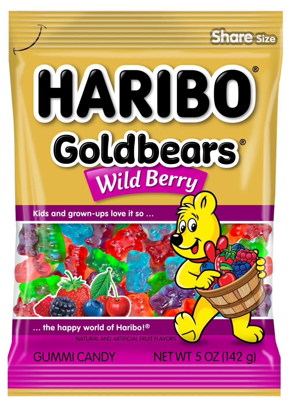 Haribo Gold Bears Wild Berry - Case of 12
