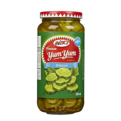 Bick’s Yum Yum Sweet Pickles 500ml - Case of 12