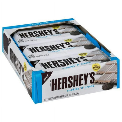 Hershey's Cookies N Creme King Size Bar 73g - 18ct