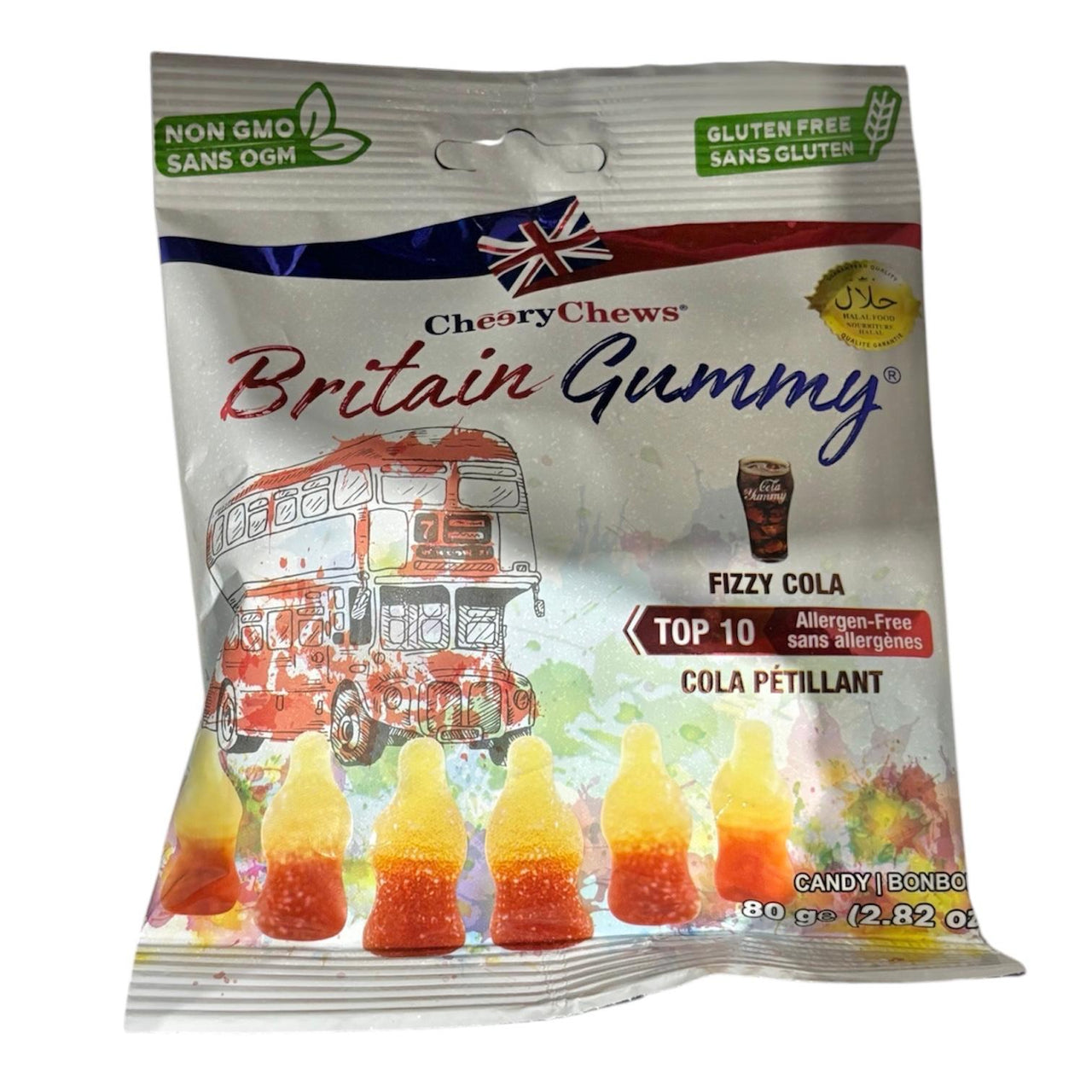 Britain Gummy Fizzy Cola 80g (12 pack)