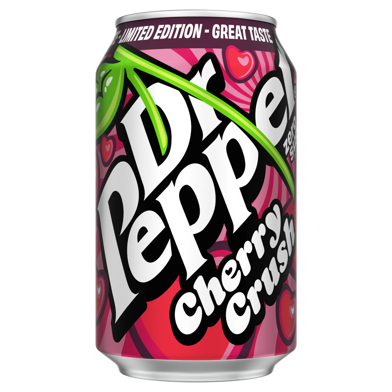 Dr Pepper Cherry Crush Zero Sugar 330ml - Case of 24 (EU)(BB.Sep.09.25)
