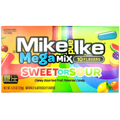Mike & Ike Sweet or Sour Theater Box 120g - (12 Pack)