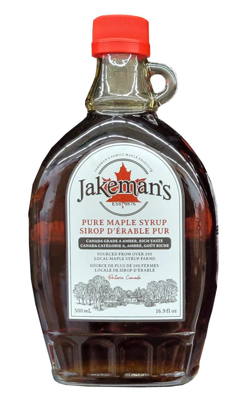 Jakeman's Pure Maple Syrup 500ml - Case of 12