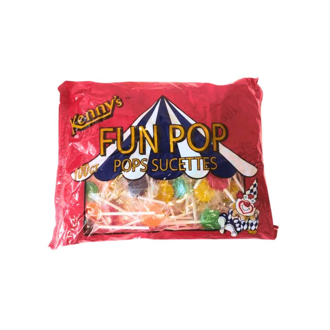 Kenny's Fun Pop Lollipop 100ct - Case of 12