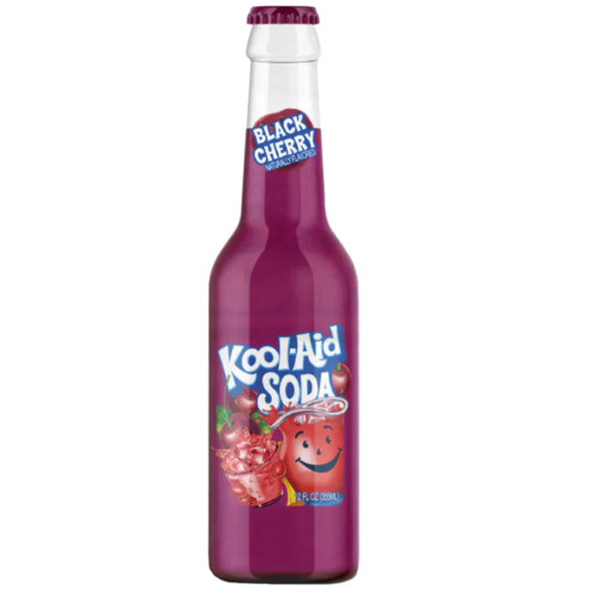 Kool Aid Soda Black Cherry 355ml - Case of 12