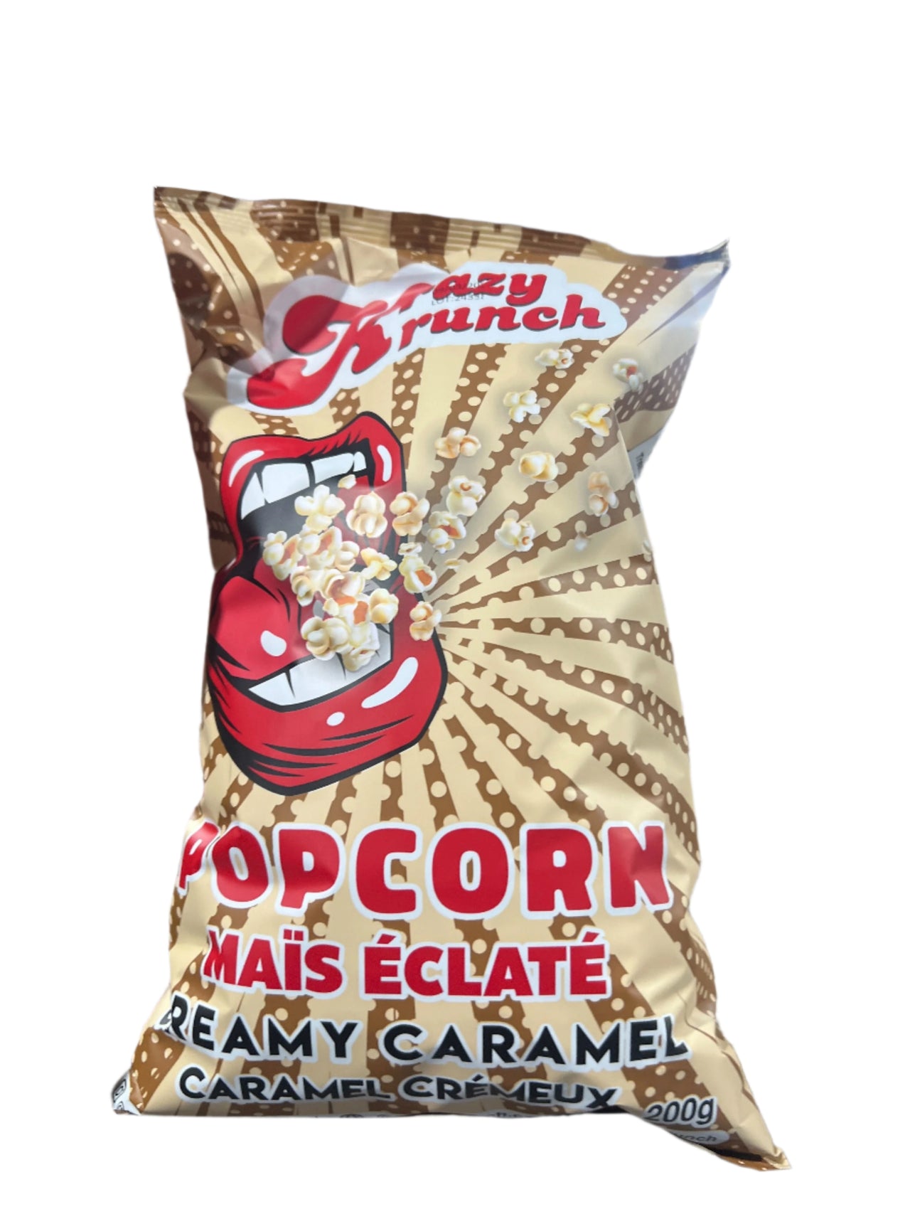 Krazy Krunch Creamy Caramel Popcorn 200g - Case of 15