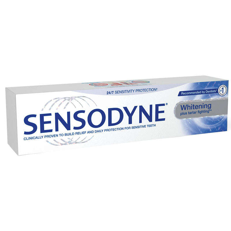 Sensodyne Whitening Plus Tartar Fighting Toothpaste 100ml - Case of 12