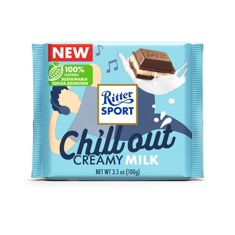 Ritter Sport Chill Out Creamy Milk Bars 100g - 12ct