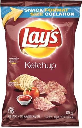 Lay's Ketchup Potato Chips 60g - 32ct