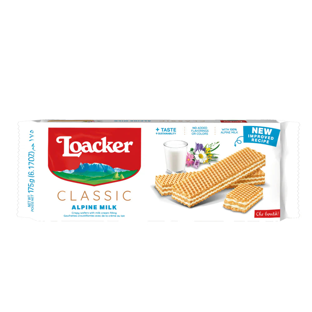 Loacker Classic Alpine Milk 175g - Case of 18