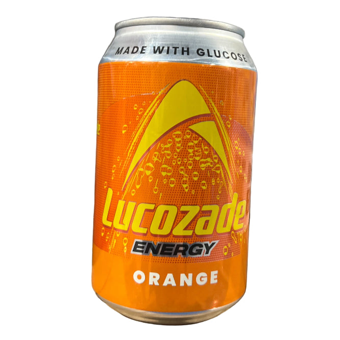 Lucozade Energy Orange Can 380ml - Case of 24 (UK)