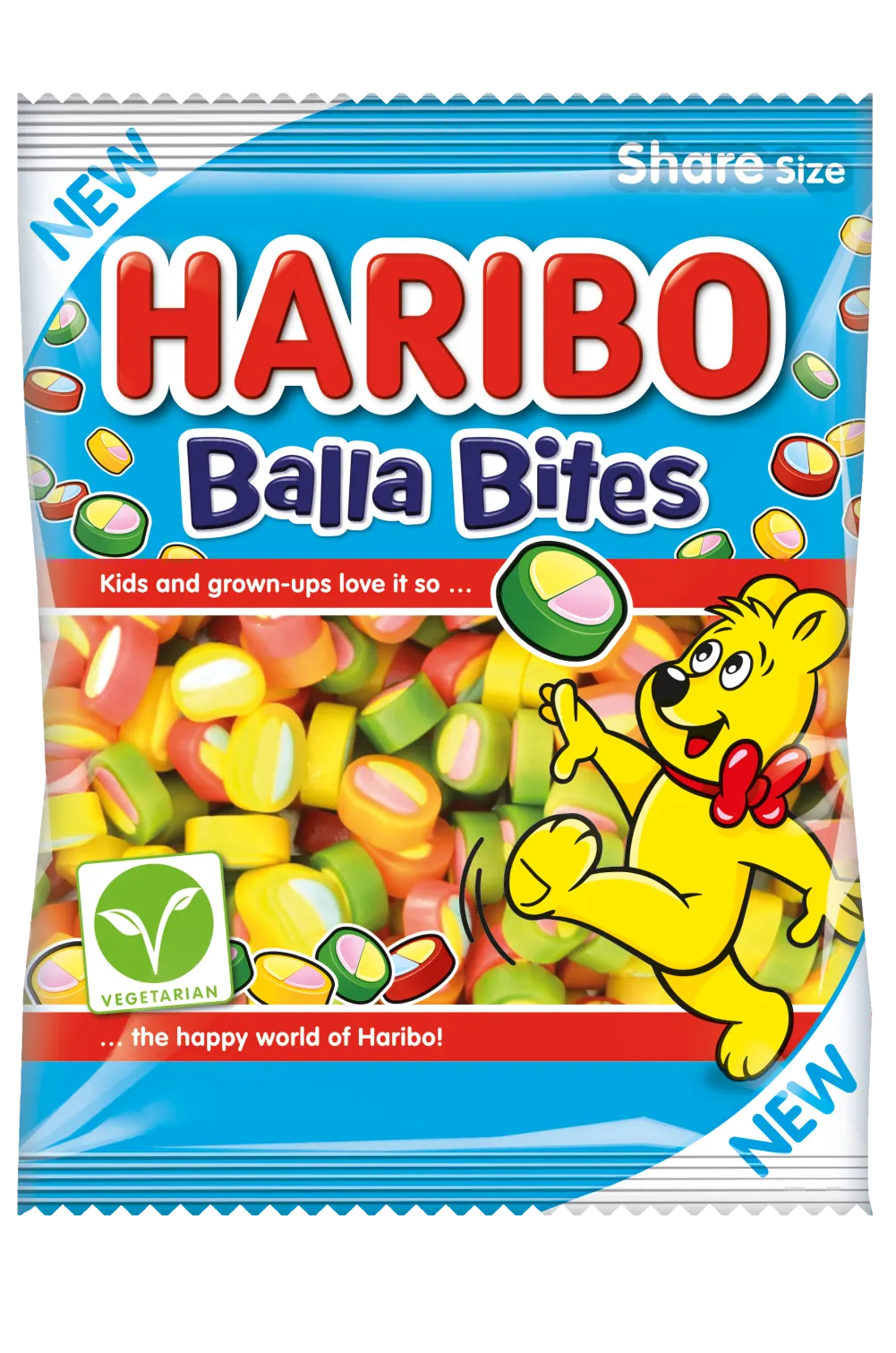 Haribo Balla Bites 154g - Case of 12 (UK)