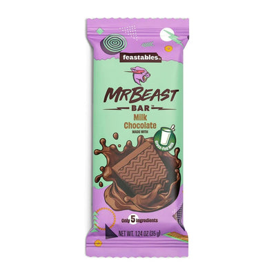 Mr. Beast Feastables Mini Milk Chocolate Bar 35g - Case of 24