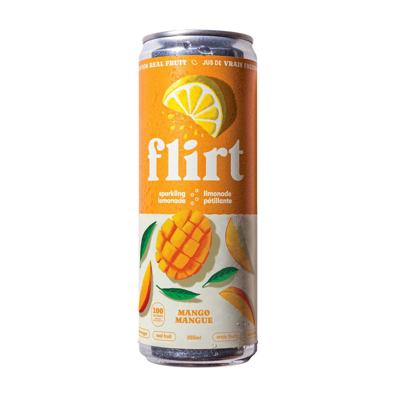 Flirt Sparkling Lemonade Mango 355ml - Case of 12