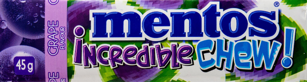 Mentos Incredible Chew Grape 45g - 20ct (Vietnam)