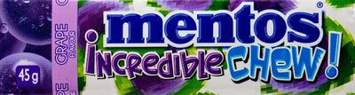 Mentos Incredible Chew Grape 45g - 20ct (Vietnam)