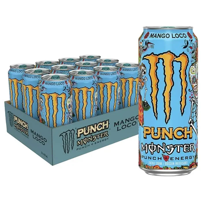 Punch Monster Punch + Energy Mango Loco 473ml (12 pack)