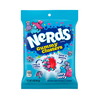 Nerds Gummy Clusters Very Berry 141g - Peg Bag (Case of 12)