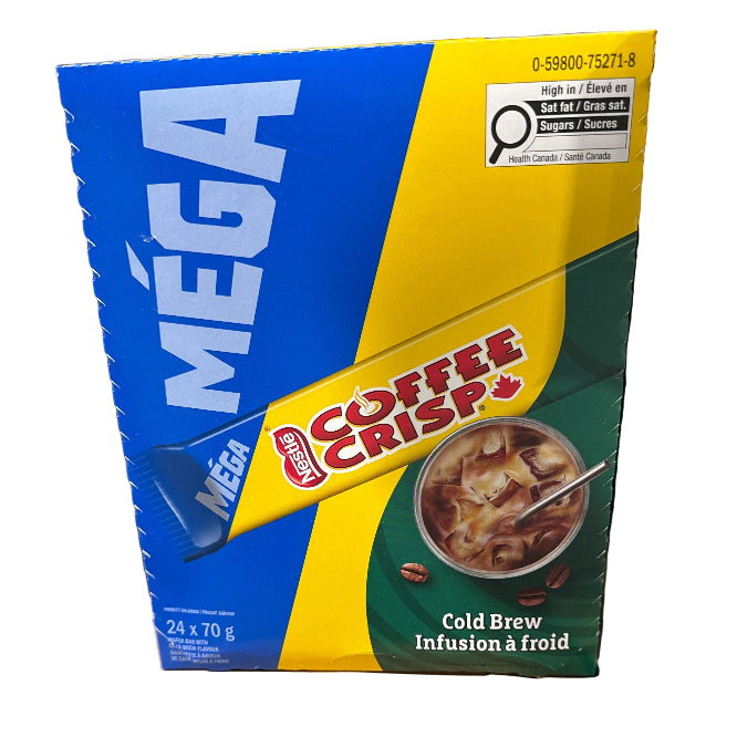 Nestle Mega Coffee Crisp Cold Brew Bar 70g - 24ct