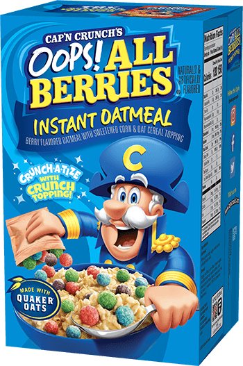 Cap'n Crunch Oops! All Berries Instant Oatmeal - 6ct