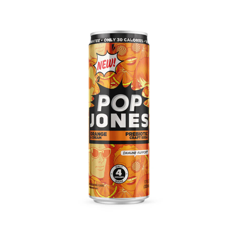 Jones Pop Orange & Cream Soda 355ml - Case of 12