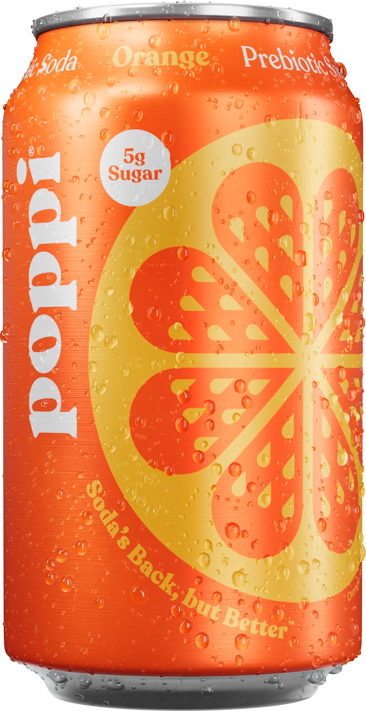 Poppi Prebiotic Soda Orange 355ml - Case of 12